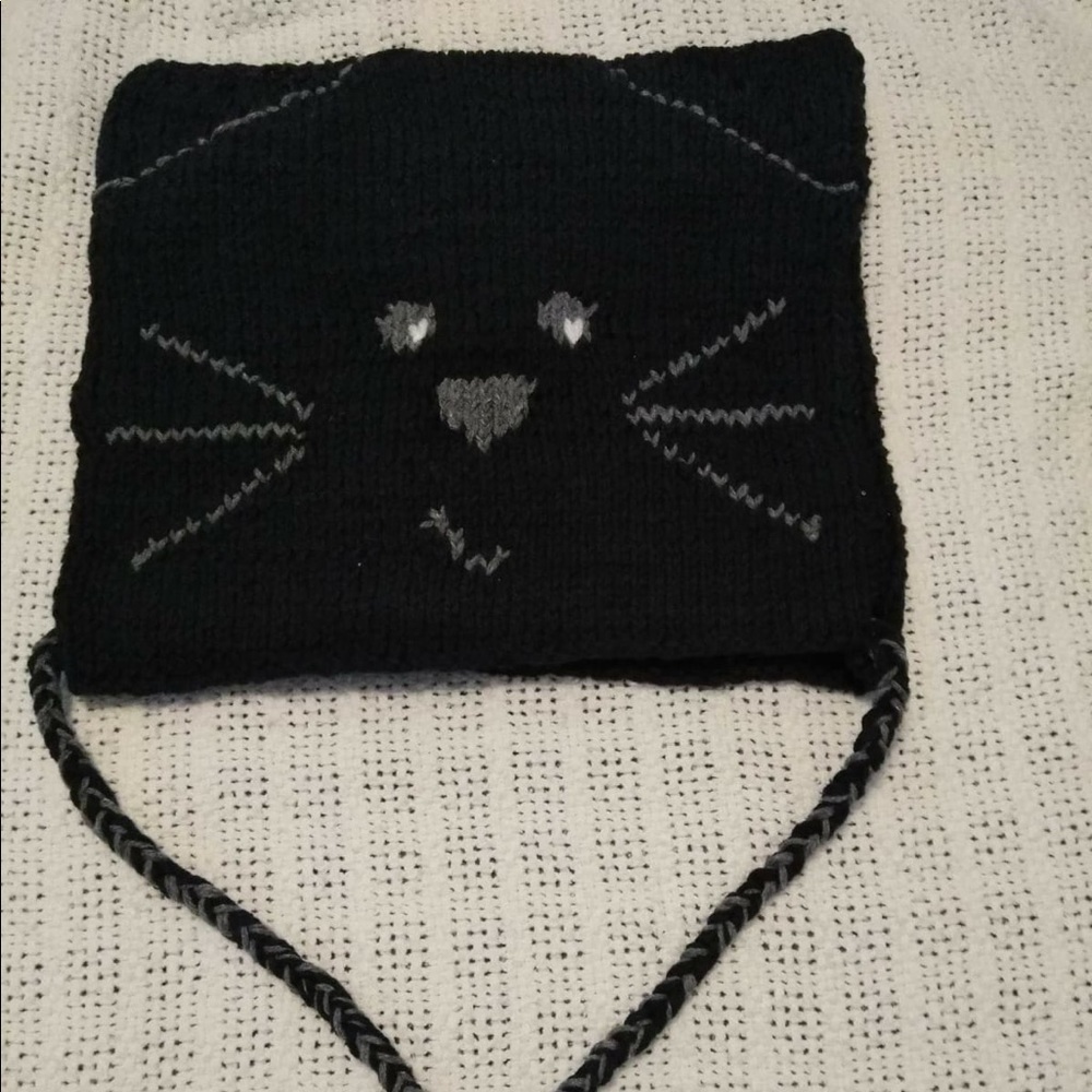 Hand made Cat Hat Knitted